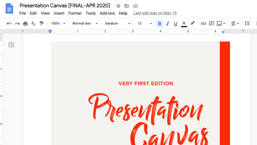 เบื้องหลังการเขียนหนังสือ Presentation Canvas